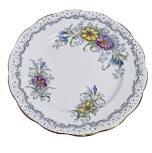 Royal Albert Gem Pattern Vintage Bone China Saucer Plate